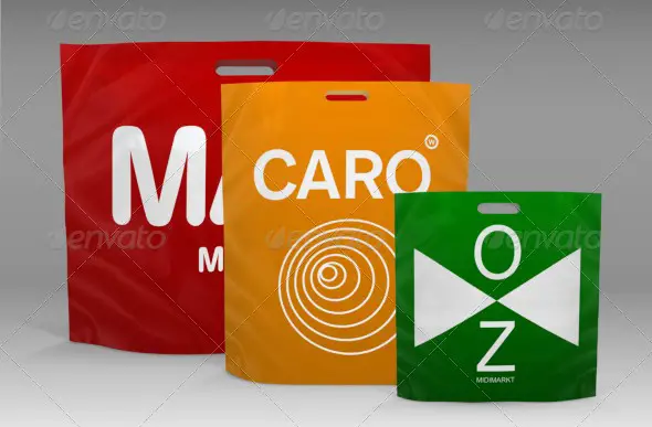 Shopping Plastic Bag Mockup