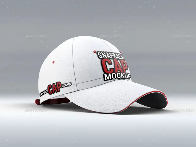 Snapback Baseball Cap Mockup