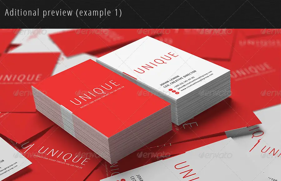 Stack Business Cards Mockup