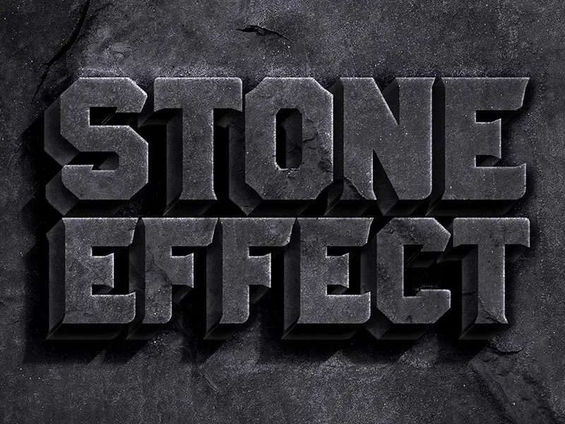 Stone Text Effect