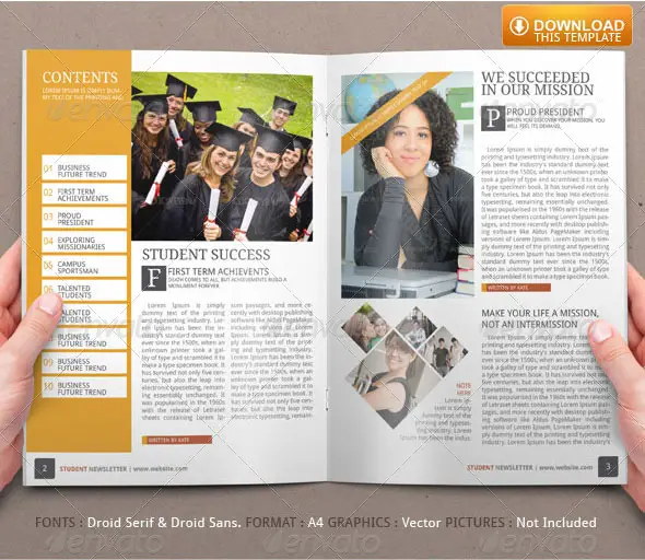 Student Newsletter Template