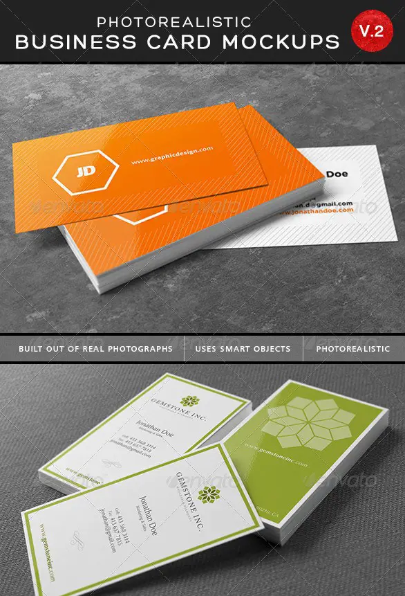 Ultimate Photorealistic Business Card Mockups V2