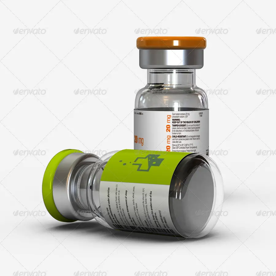 Vial Bottles Mockup