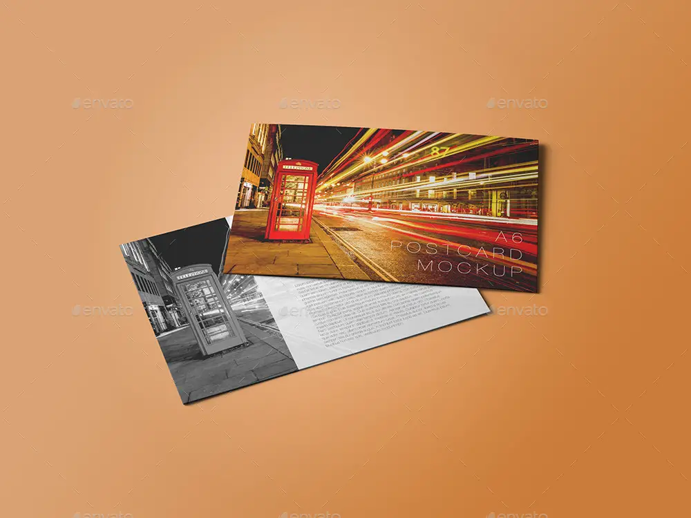 A6 Postcard Mockup