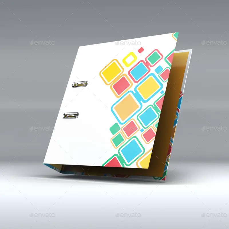 Binder Office Folder Mockup