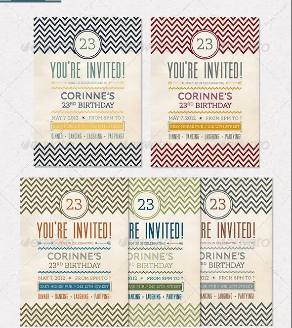 Birthday Invitation Bundle 2