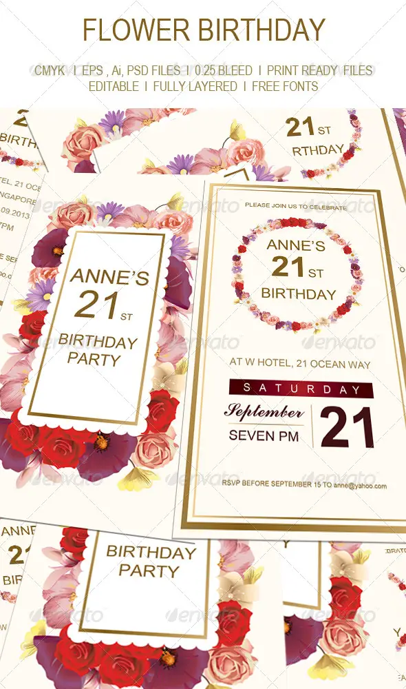 Birthday Invitation Card