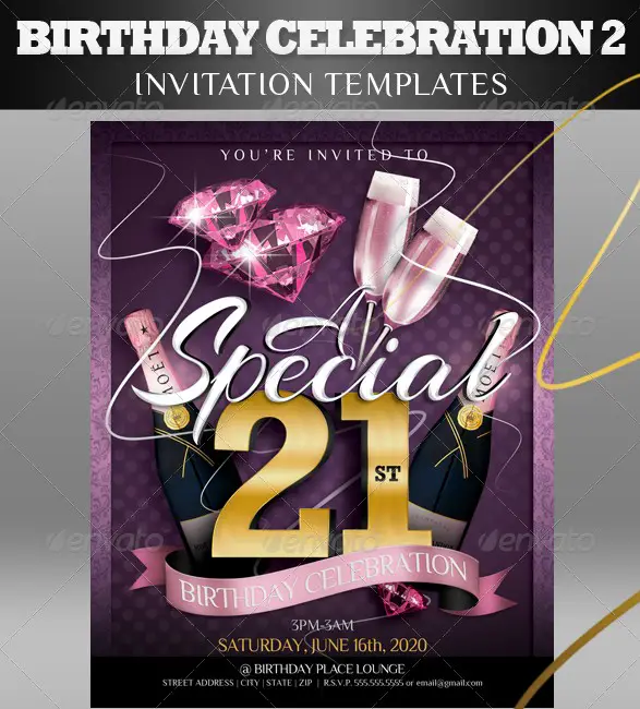 Birthday Invitation Templates 2