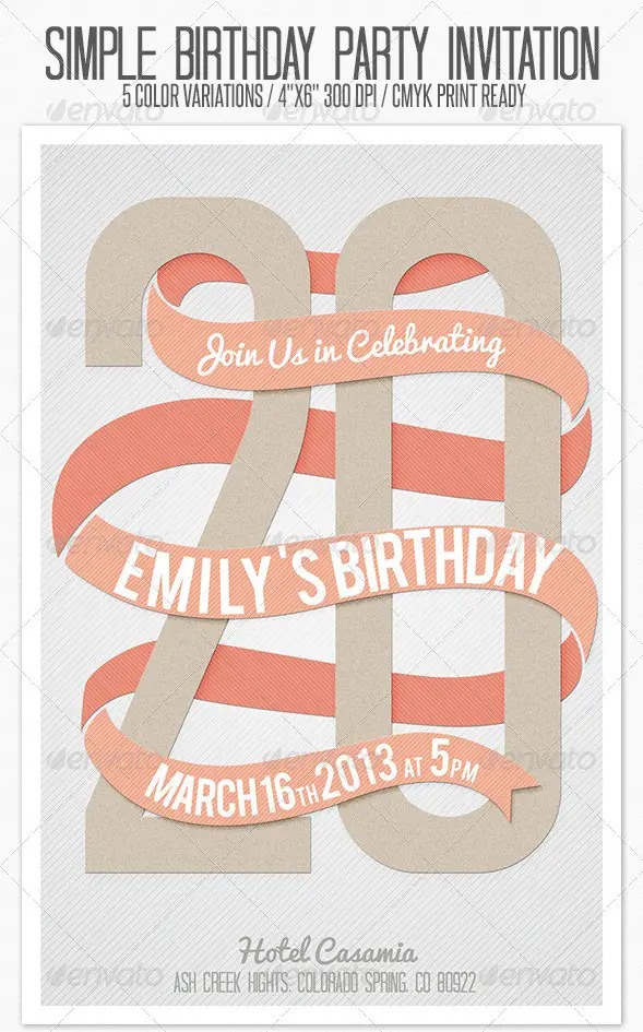 Birthday Party Invitation