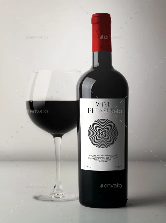 Bottle Wine Mockup