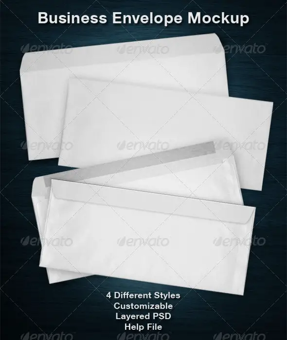 Business Envelope Mockup