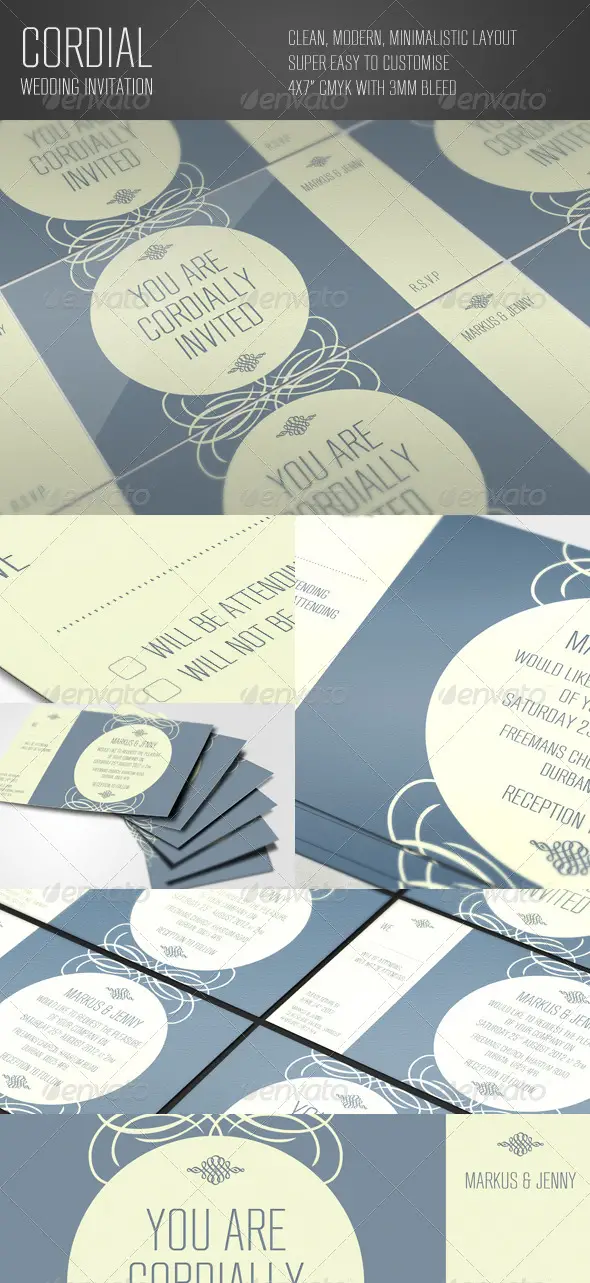 Cordial Wedding Invitation