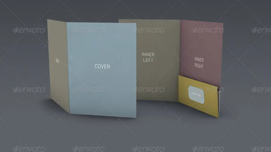 DOA Pocket Folder Mockup Set