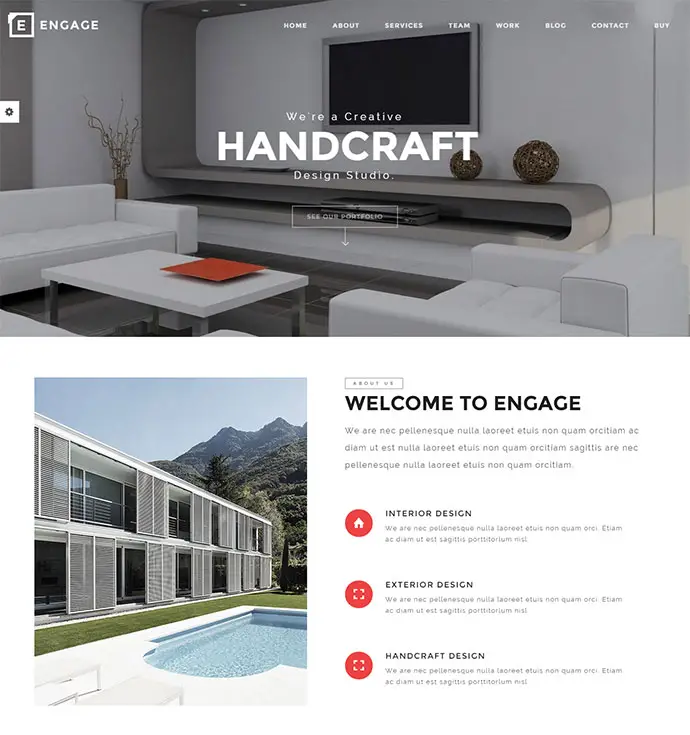 Engage Creative One Page Parallax