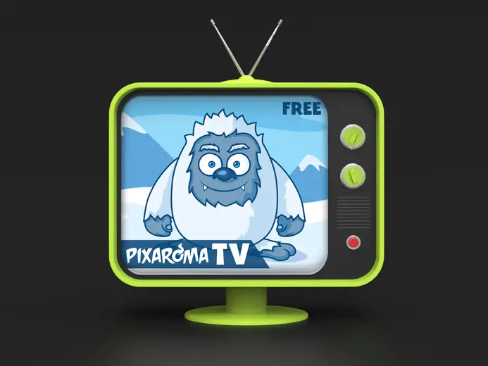 Free Retro TV Mockup