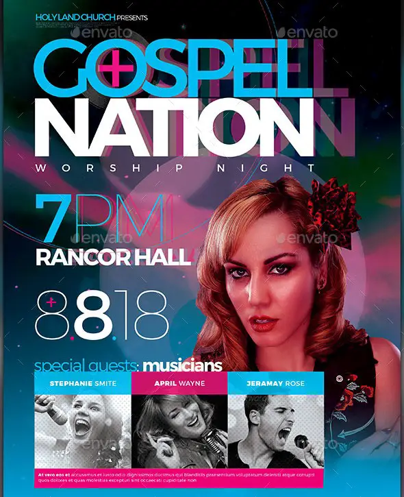 Gospel Nation Ticket Template