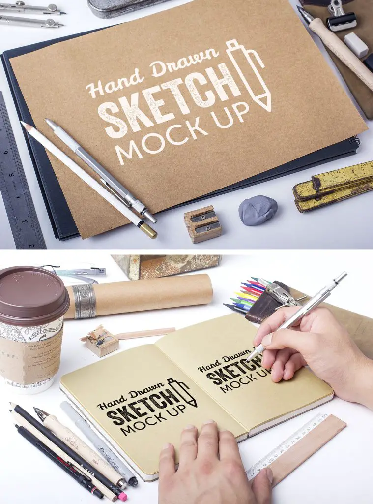 Hand Drawn Sketch Mockup