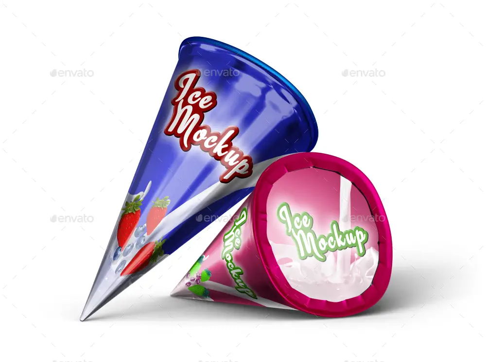 Ice Cream Cone Mockup