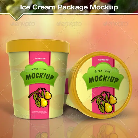 Ice Cream Package Mockup