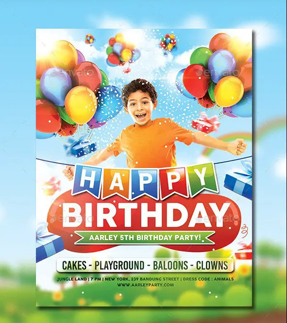 Kids Birthday Party Invitation