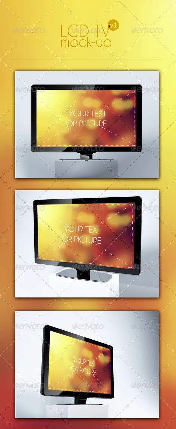 LCD TV Mockup