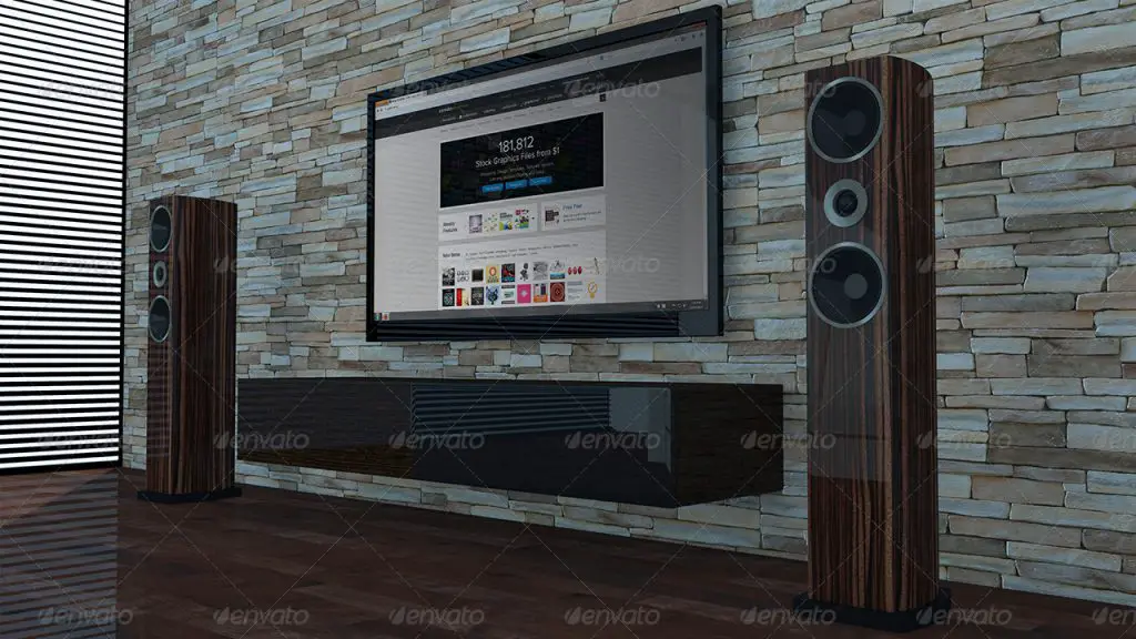 Living Room TV Mockup