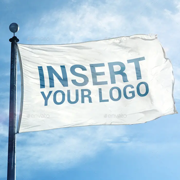 Photorealistic Flag Mockup