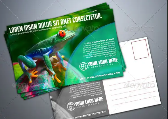 Photorealistic Postcard Mockup