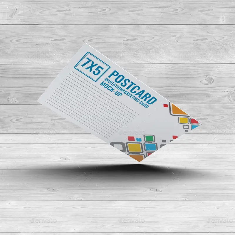 Best PSD Postcard mockup