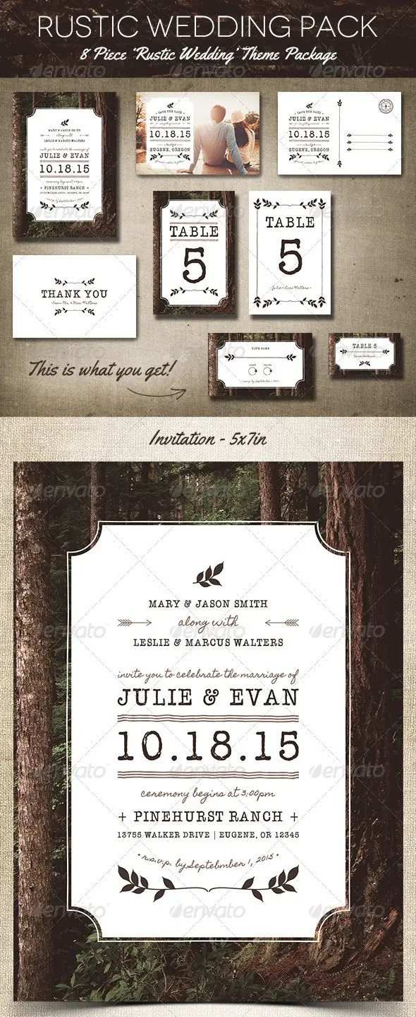 Rustic Wedding Pack