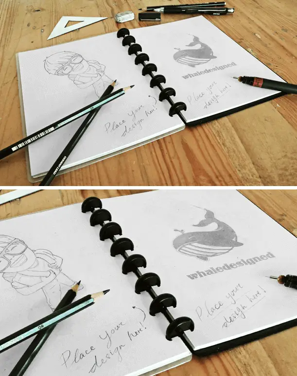 Sketch Book Mockup PSD