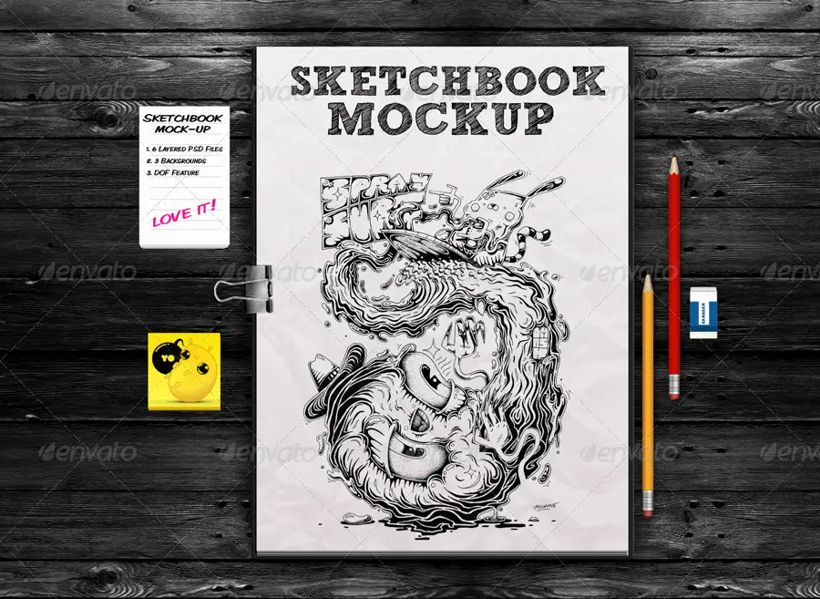 Sketchbook Mockup