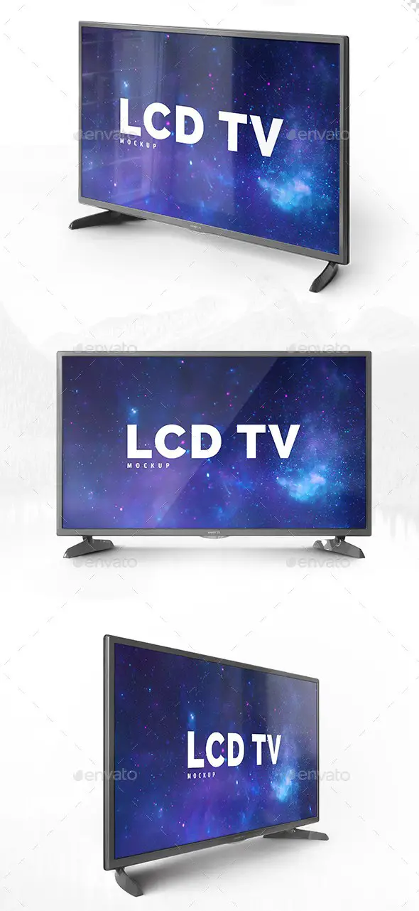 Three Photorealistic TV Mockups