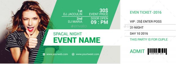 46+ Print Ready Ticket Templates PSD for Various Types of Events