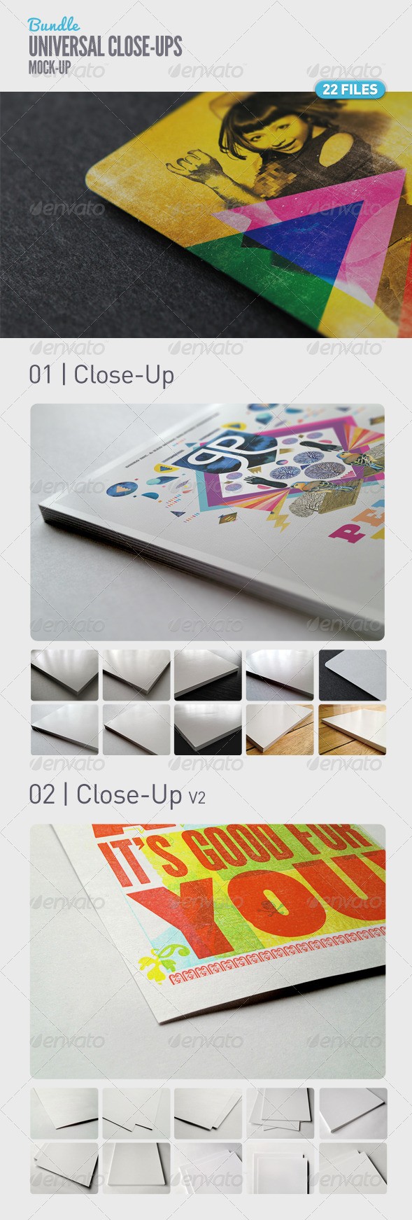 Universal Closeup Mockup Bundle