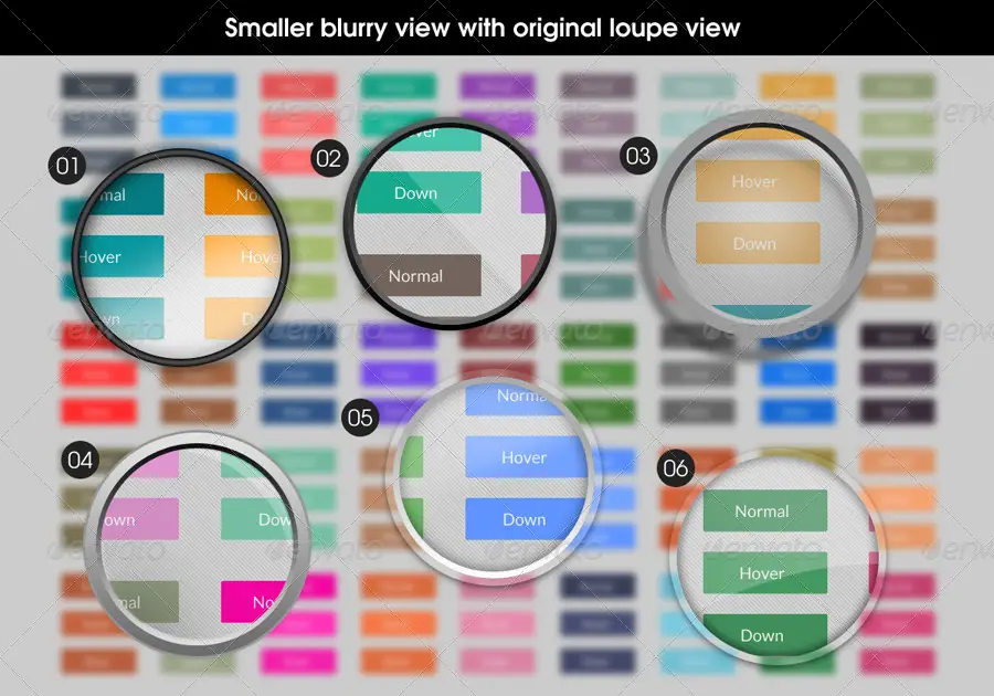 Universal Loupe and Zoom Mockups vol.2