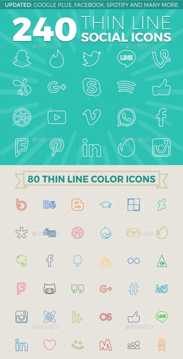 240 Social Icons