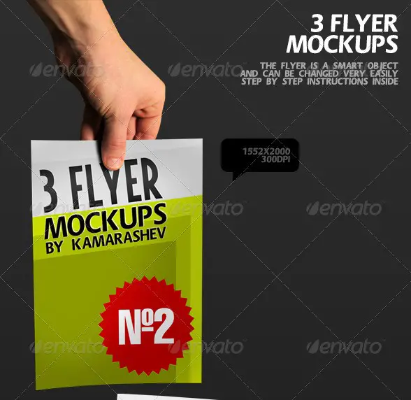 3 Flyer Mockups