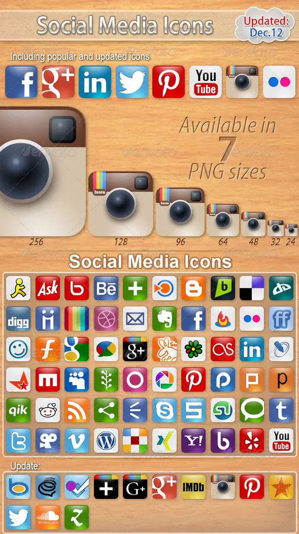 60 Social Media Icons