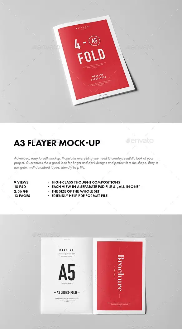 A3 Flyer Mockup