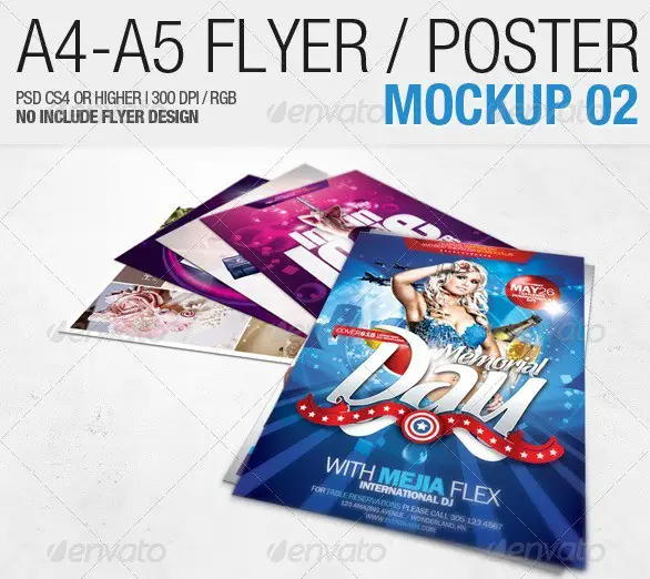 A4 - A5 Flyer Mockup 02