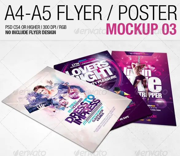 A4 - A5 Flyer Mockup 03