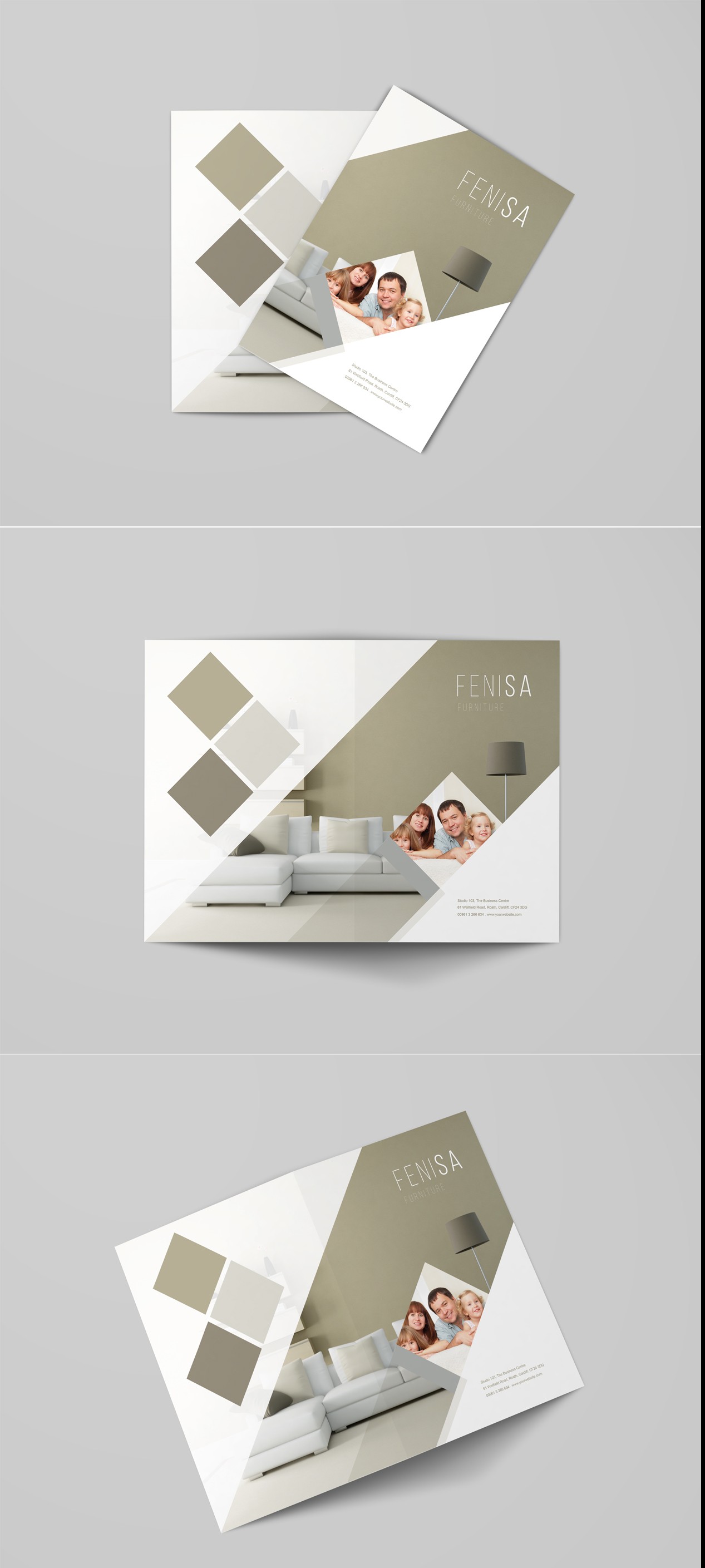 A4 Bi-Fold Brochure Mockup