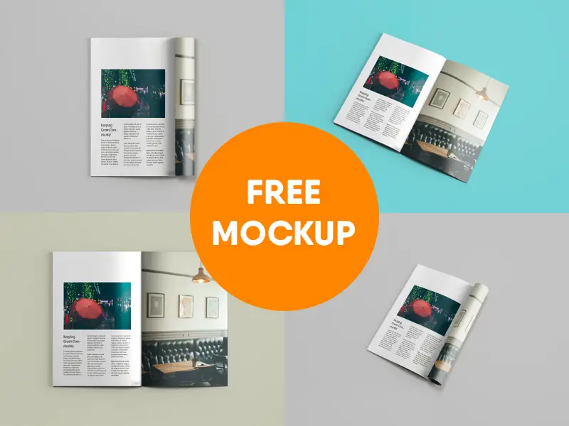 A4 Magazine Presentation Mockup