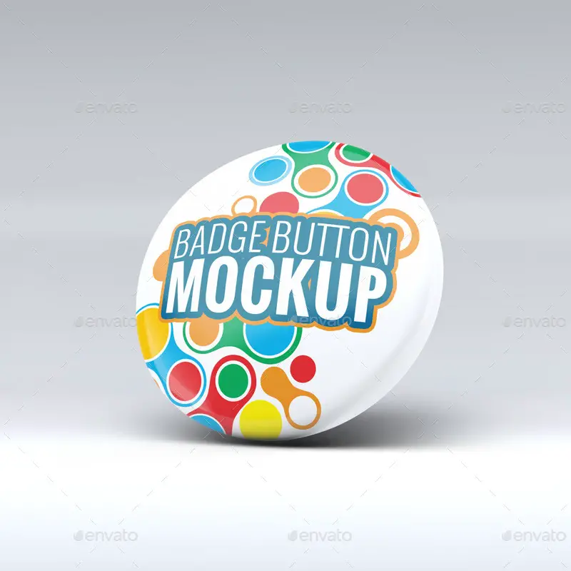 Badge Button Mockup