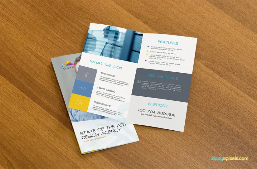 Bi-Fold Flyer Mockup