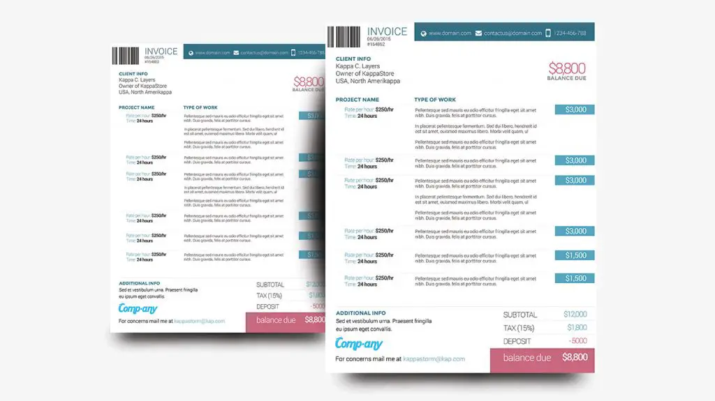 Corporate Invoice Template