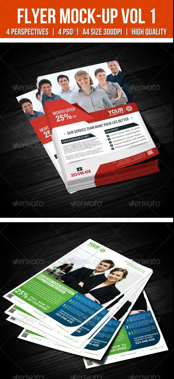 Flyer Mockup Vol 1