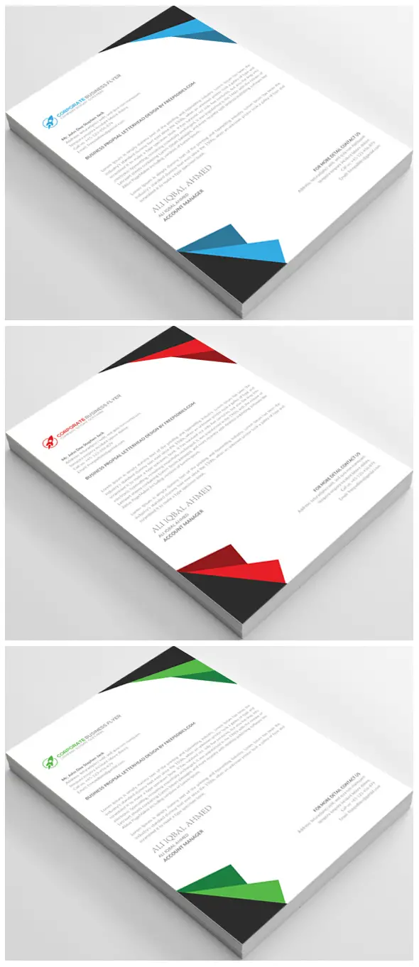 Free Business Letterhead Template PSD