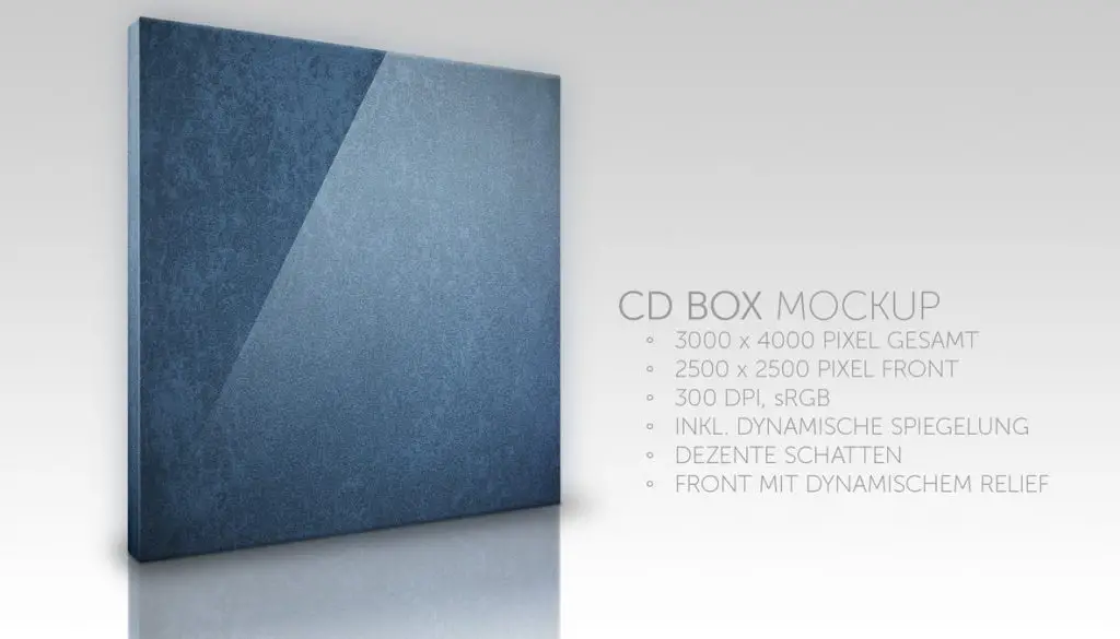 Free CD Box Mockup